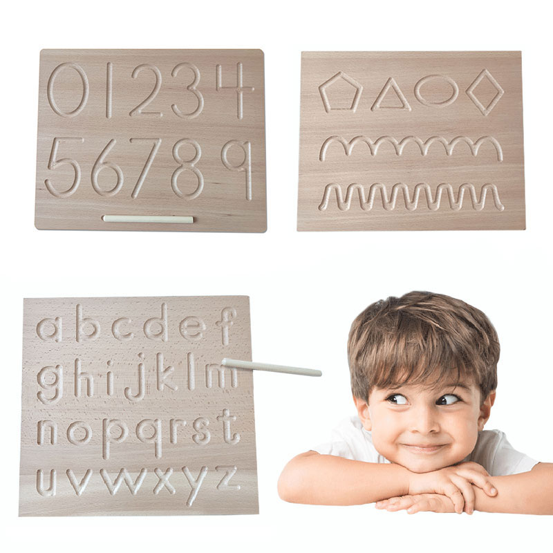 Wooden Alphabet Tracing Board Wooden Alphabet Tracing Board