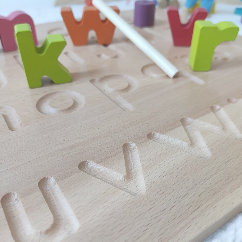 Wooden Alphabet Tracing Board Wooden Alphabet Tracing Board