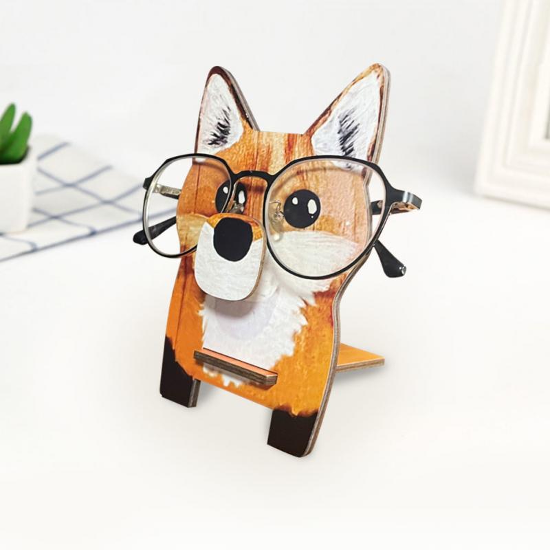 Wooden Animal Eyeglass Holder