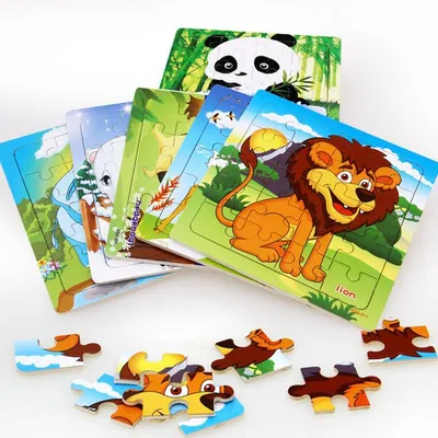Wooden Animal Jigsaw Puzzle Educational Toy