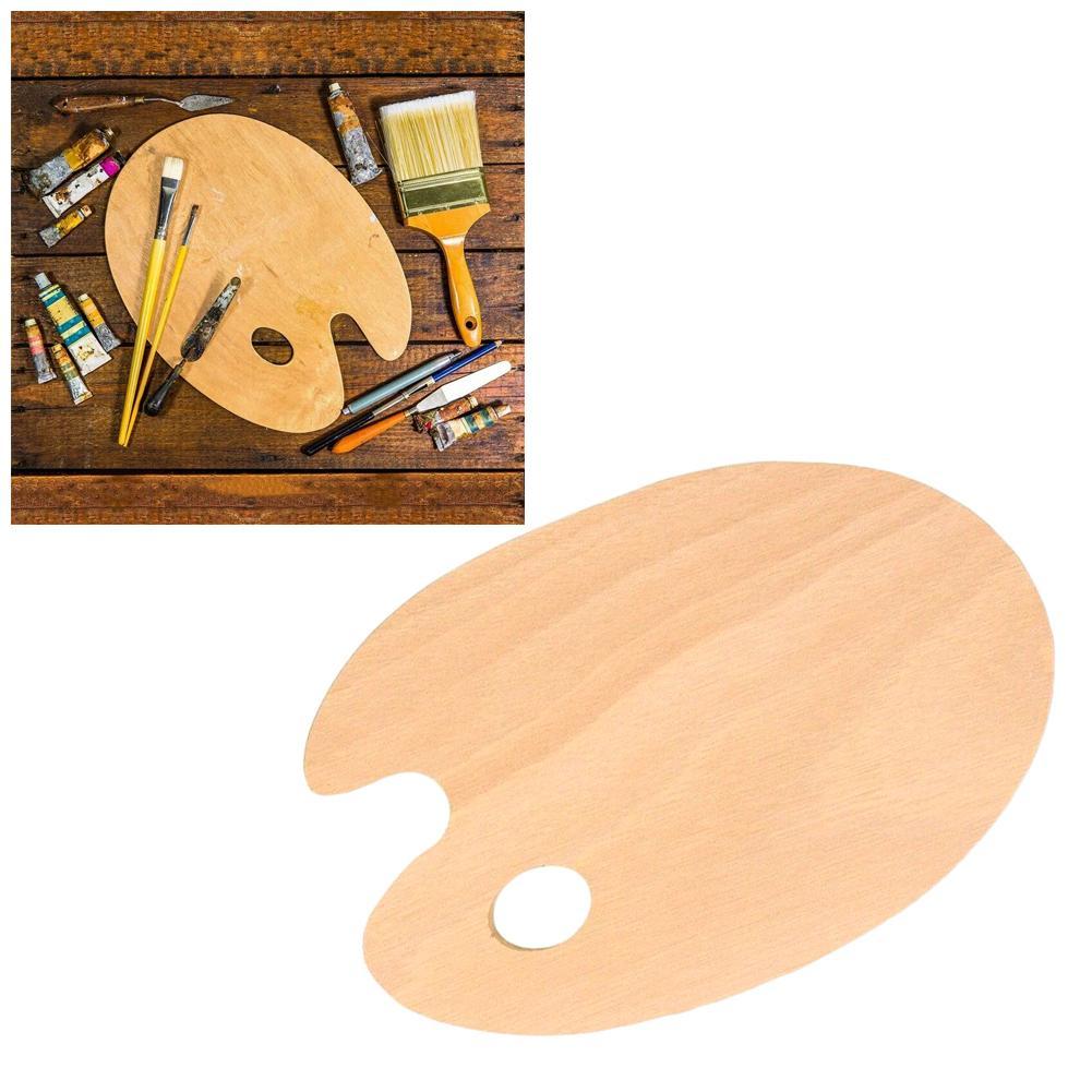 Wooden Artist Palette with Thumb Hole Wooden Artist Palette with Thumb Hole