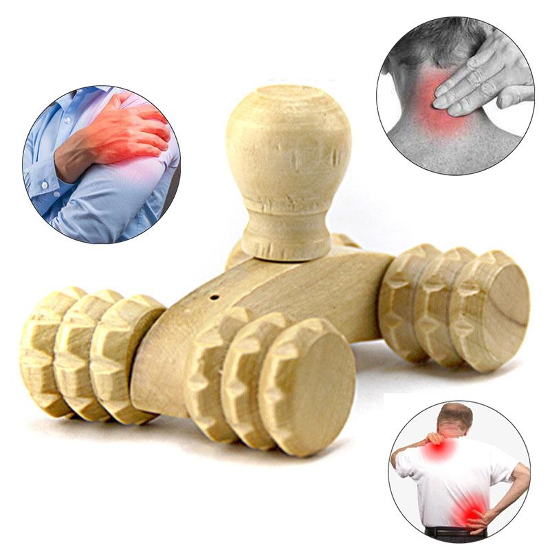 Wooden Back Massager Roller