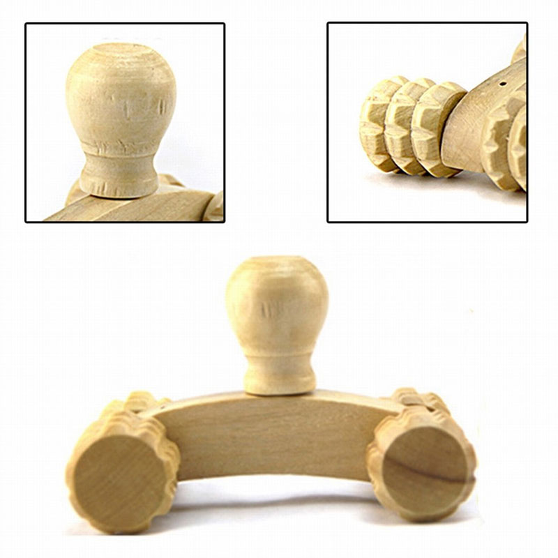 Wooden Back Massager Roller Wooden Back Massager Roller