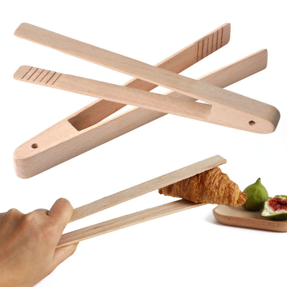 Wooden Bamboo Bread Tongs Wooden Bamboo Bread Tongs