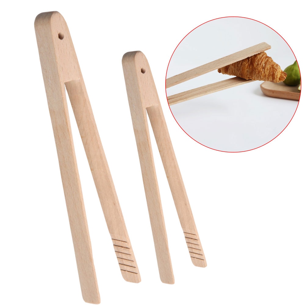 Wooden Bamboo Bread Tongs Wooden Bamboo Bread Tongs