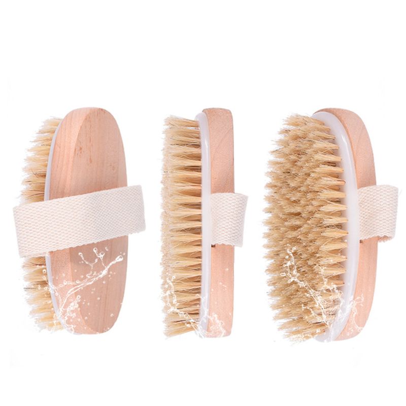 Wooden Base Natural Bath Brush
