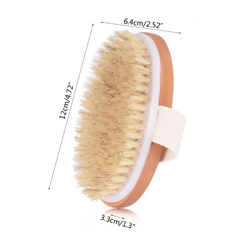 Wooden Base Natural Bath Brush
