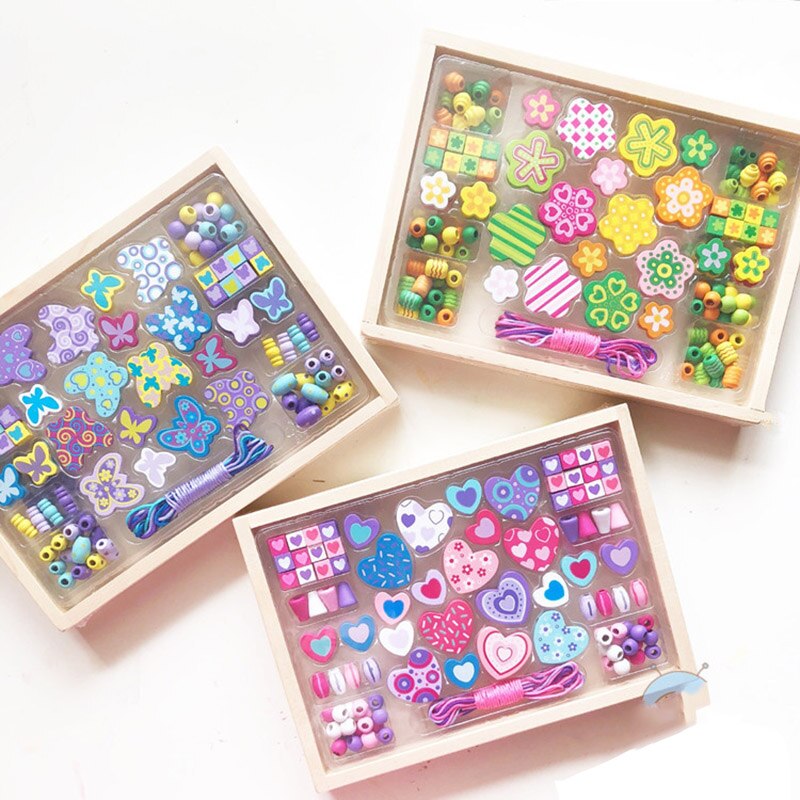 Wooden Bead Bracelet Kids DIY Jewelry Wooden Bead Bracelet Kids DIY Jewelry