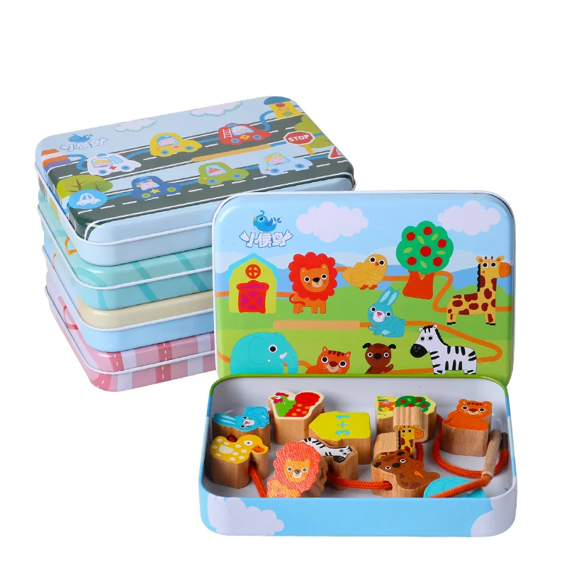 Wooden Beads Stringing Toys