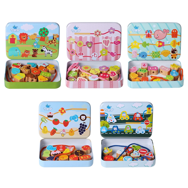 Wooden Beads Stringing Toys Wooden Beads Stringing Toys