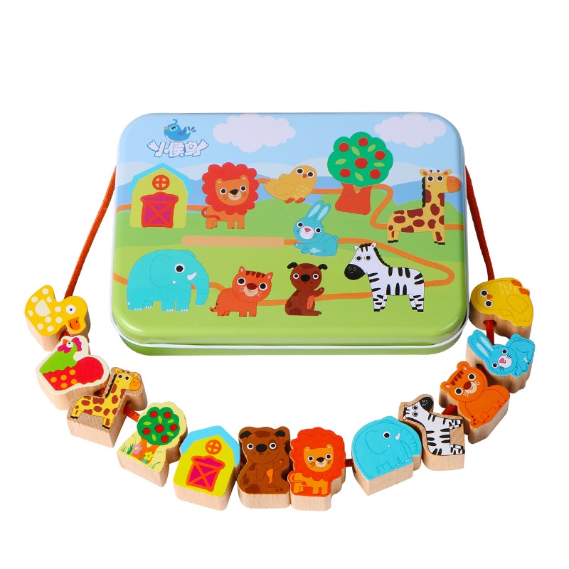 Wooden Beads Stringing Toys Wooden Beads Stringing Toys