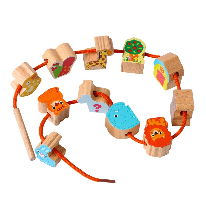 Wooden Beads Stringing Toys Wooden Beads Stringing Toys