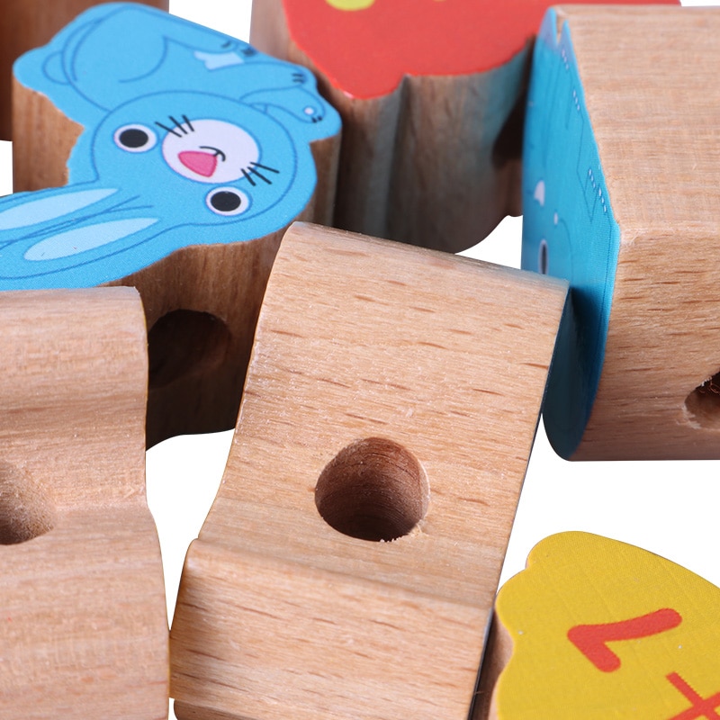 Wooden Beads Stringing Toys Wooden Beads Stringing Toys