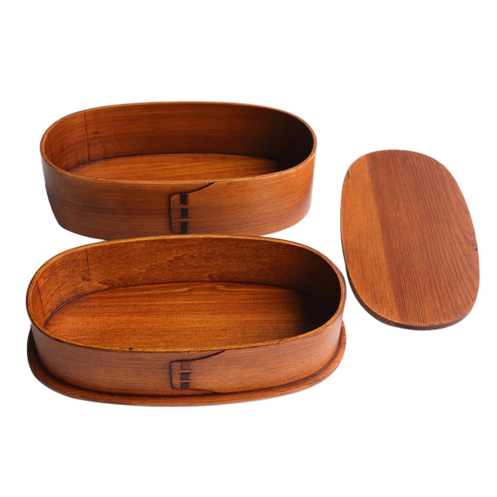 Wooden Bento Box Double-Layer Container Wooden Bento Box Double-Layer Container