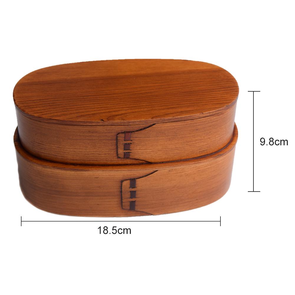 Wooden Bento Box Double-Layer Container Wooden Bento Box Double-Layer Container