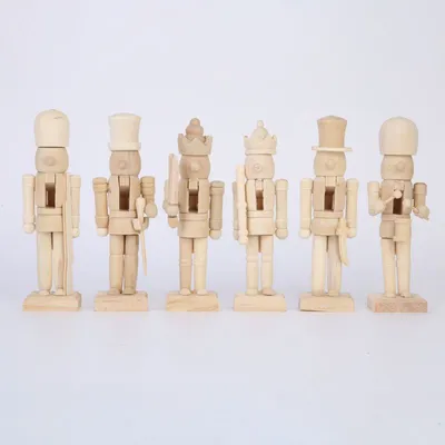 Wooden Blank Nutcrackers Set (6pcs) Wooden Blank Nutcrackers Set (6pcs)