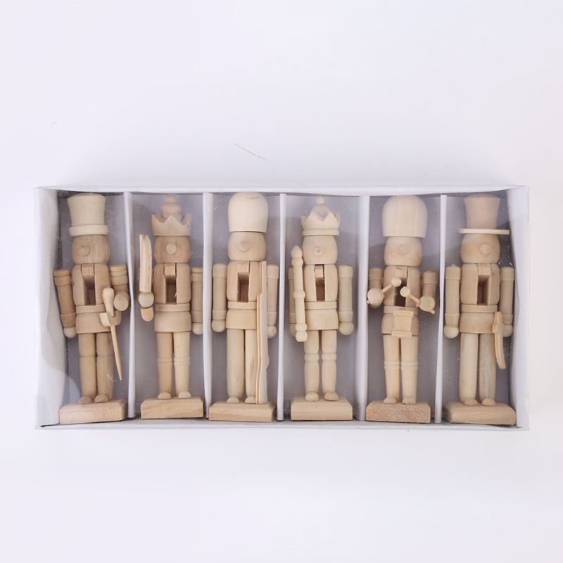 Wooden Blank Nutcrackers Set (6pcs) Wooden Blank Nutcrackers Set (6pcs)