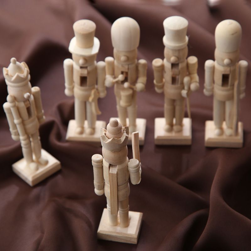 Wooden Blank Nutcrackers Set (6pcs) Wooden Blank Nutcrackers Set (6pcs)