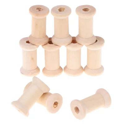 Wooden Bobbins Empty Spools (10pcs) Wooden Bobbins Empty Spools (10pcs)