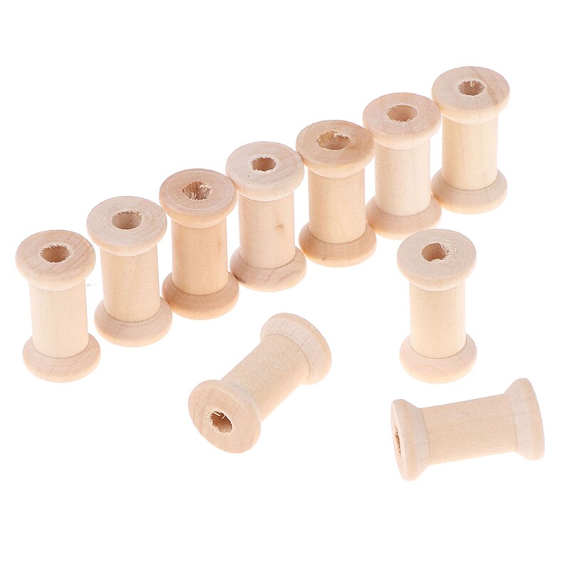 Wooden Bobbins Empty Spools (10pcs) Wooden Bobbins Empty Spools (10pcs)