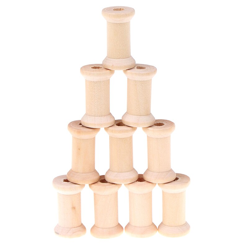 Wooden Bobbins Empty Spools (10pcs) Wooden Bobbins Empty Spools (10pcs)