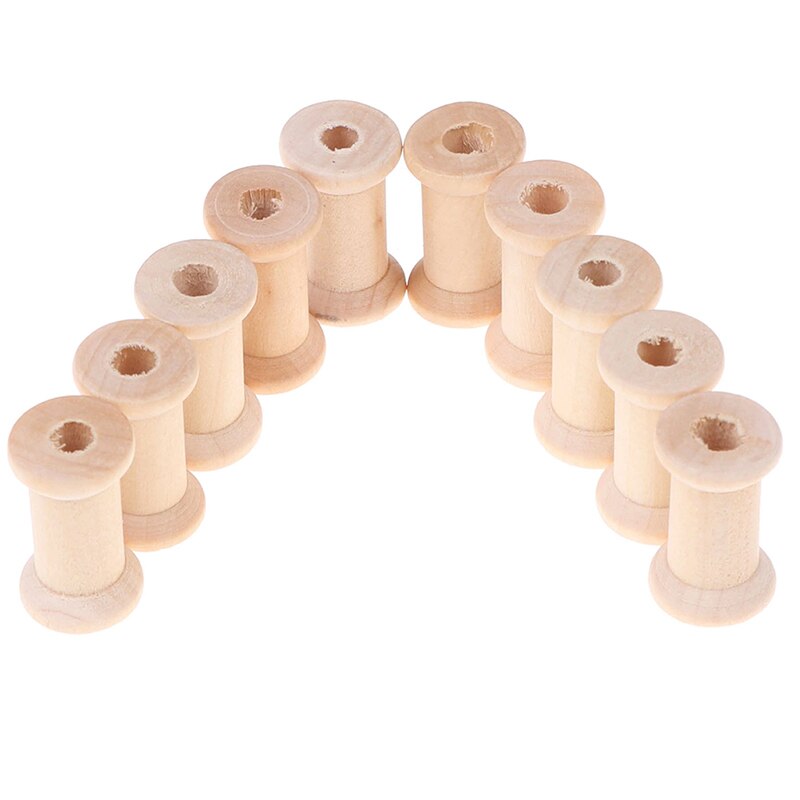 Wooden Bobbins Empty Spools (10pcs) Wooden Bobbins Empty Spools (10pcs)