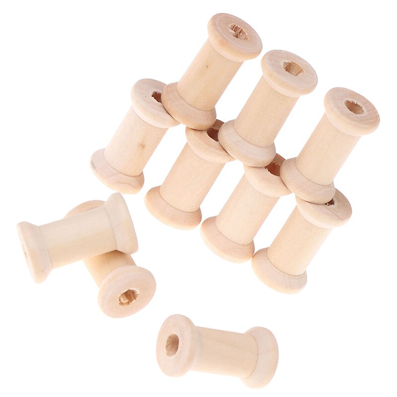 Wooden Bobbins Empty Spools (10pcs) Wooden Bobbins Empty Spools (10pcs)