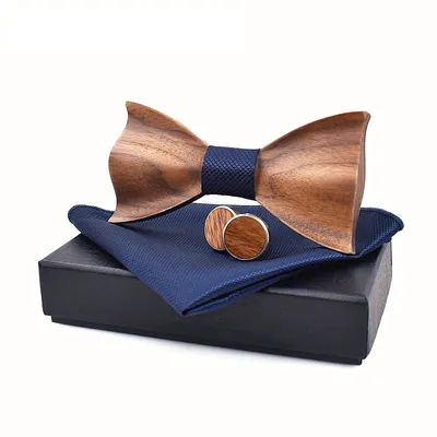 Wooden Bowtie Gentleman Accessory Wooden Bowtie Gentleman Accessory