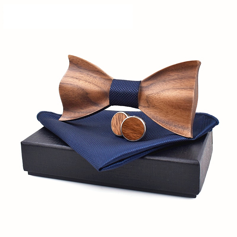 Wooden Bowtie Gentleman Accessory Wooden Bowtie Gentleman Accessory