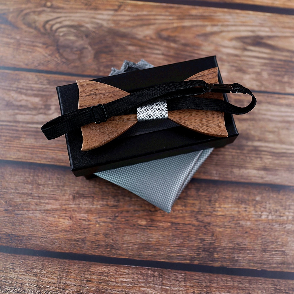 Wooden Bowtie Gentleman Accessory Wooden Bowtie Gentleman Accessory