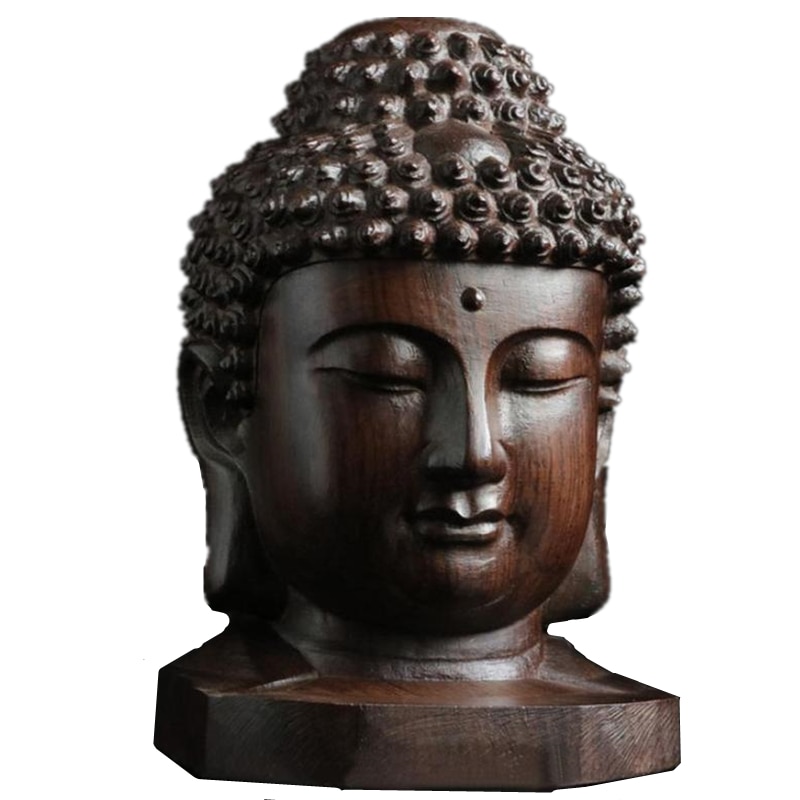 Wooden Buddha Statue Mini Decor