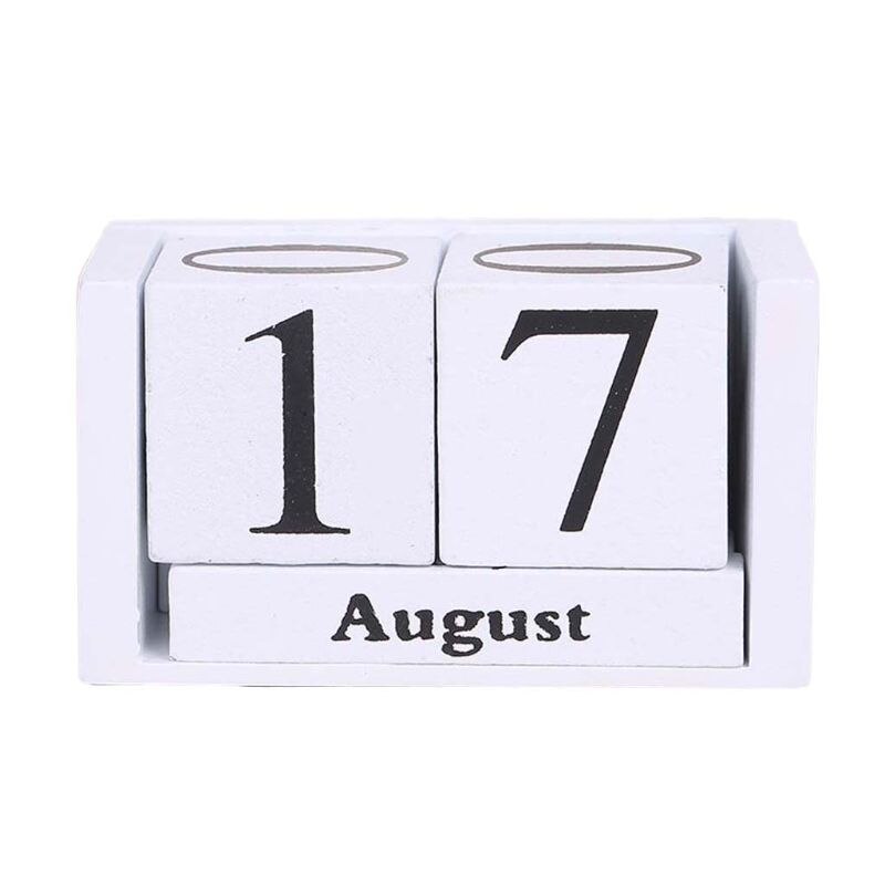 Wooden Calendar Blocks Perpetual Calendar