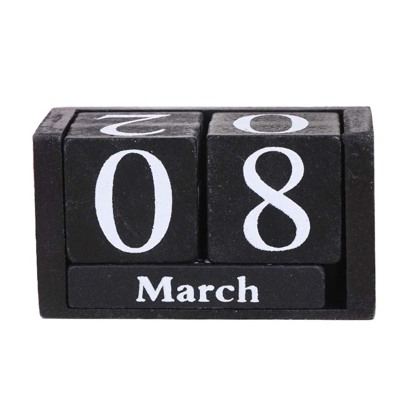 Wooden Calendar Blocks Perpetual Calendar
