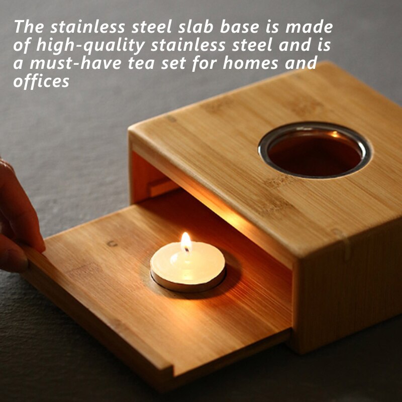 Wooden Candle Tea Warmer