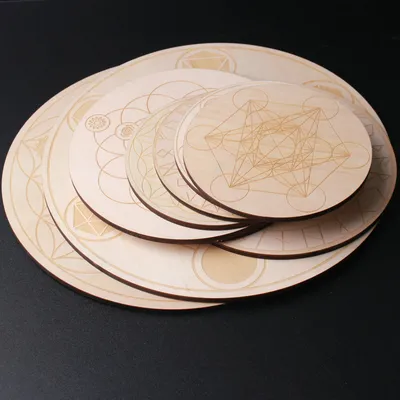 Wooden Carved Crystal Grid Board Wooden Carved Crystal Grid Board