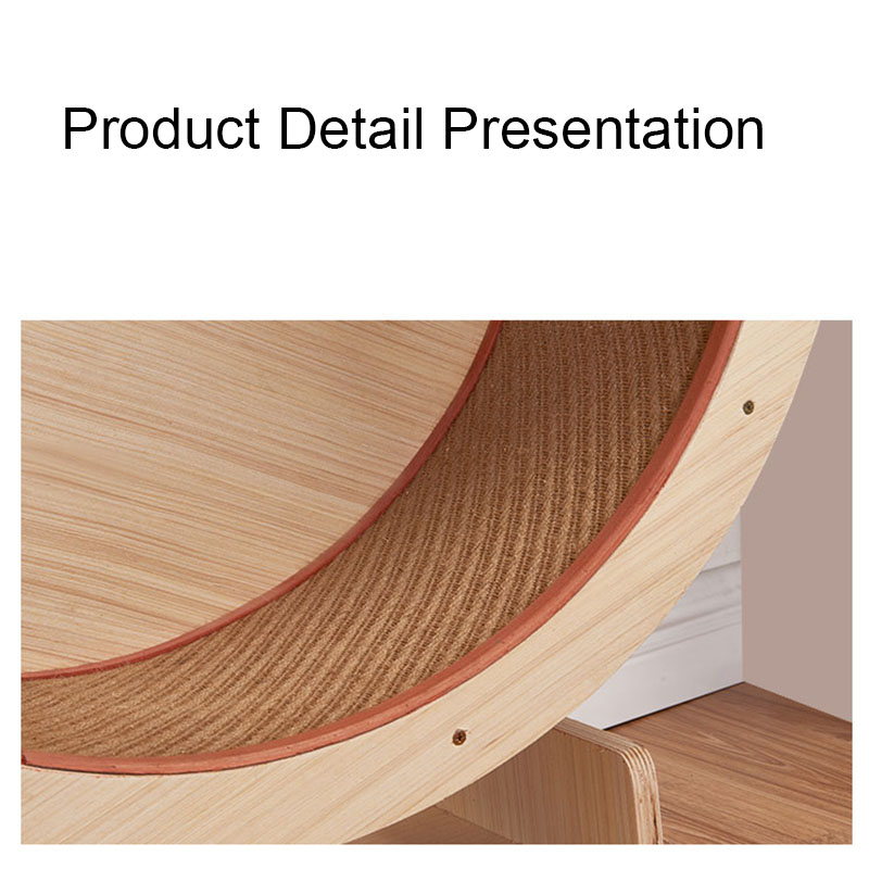 Wooden Cat Treadmill Wheel