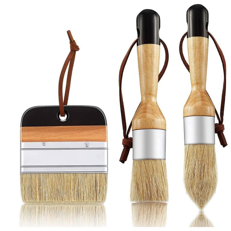 Wooden Chalk Paint Brushes (3pcs) Wooden Chalk Paint Brushes (3pcs)