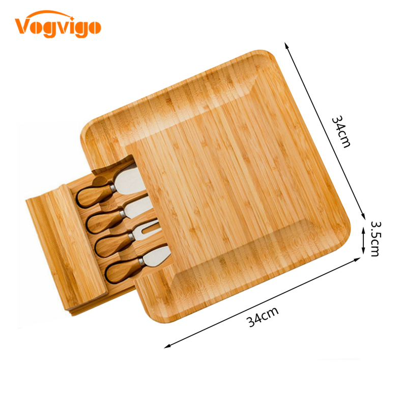 Wooden Cheese Board Bamboo Platter