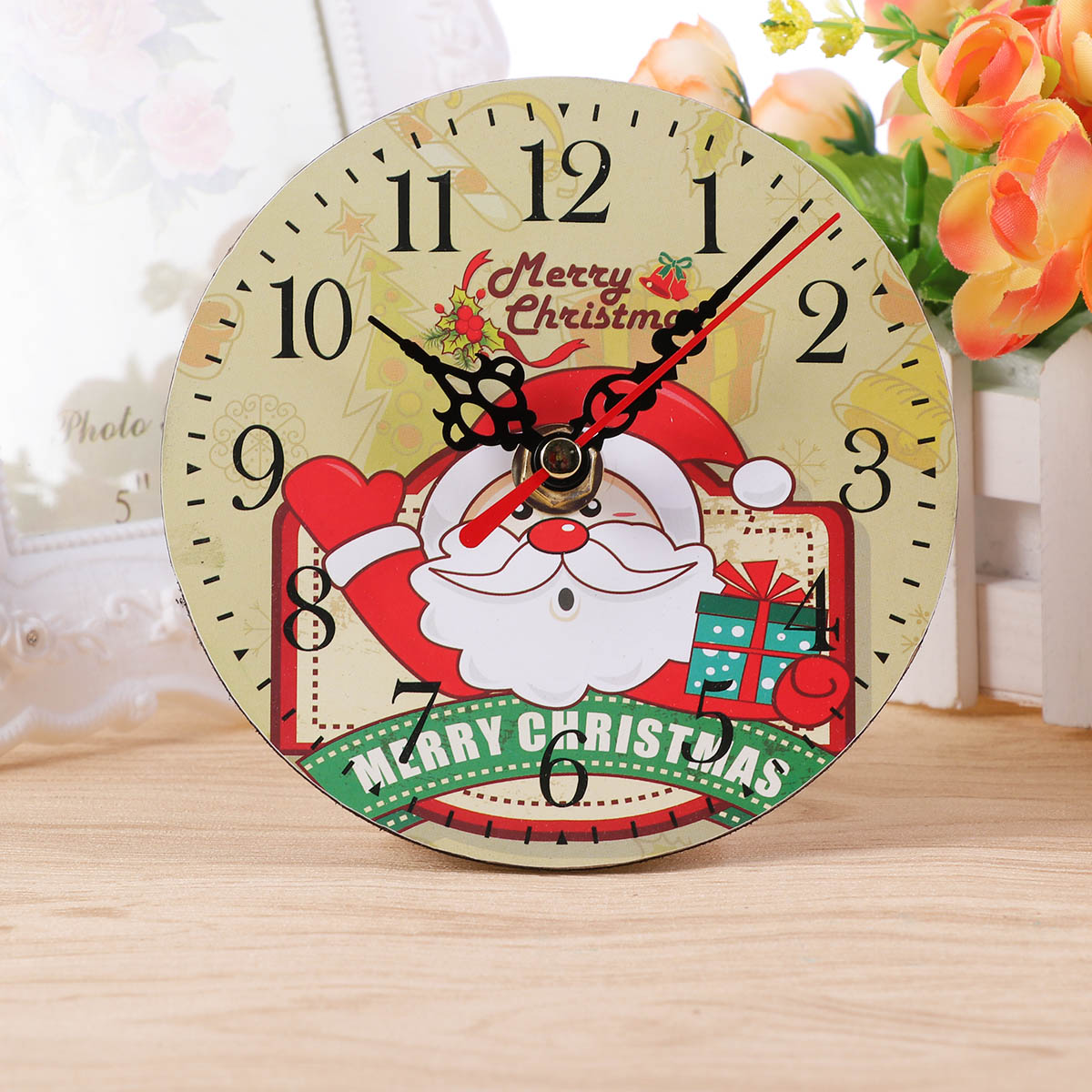 Wooden Christmas Clock