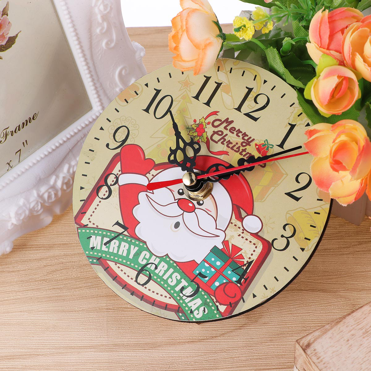 Wooden Christmas Clock Wooden Christmas Clock