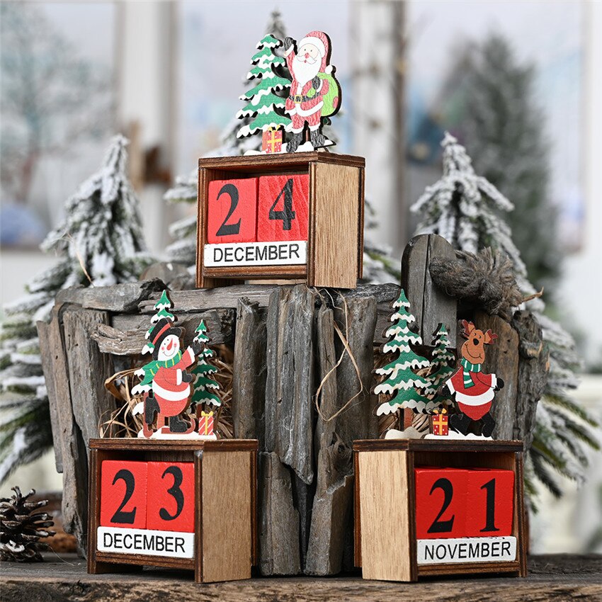 Wooden Christmas Countdown Calendar