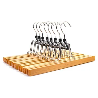 Wooden Clamp Hangers (8 Pieces)