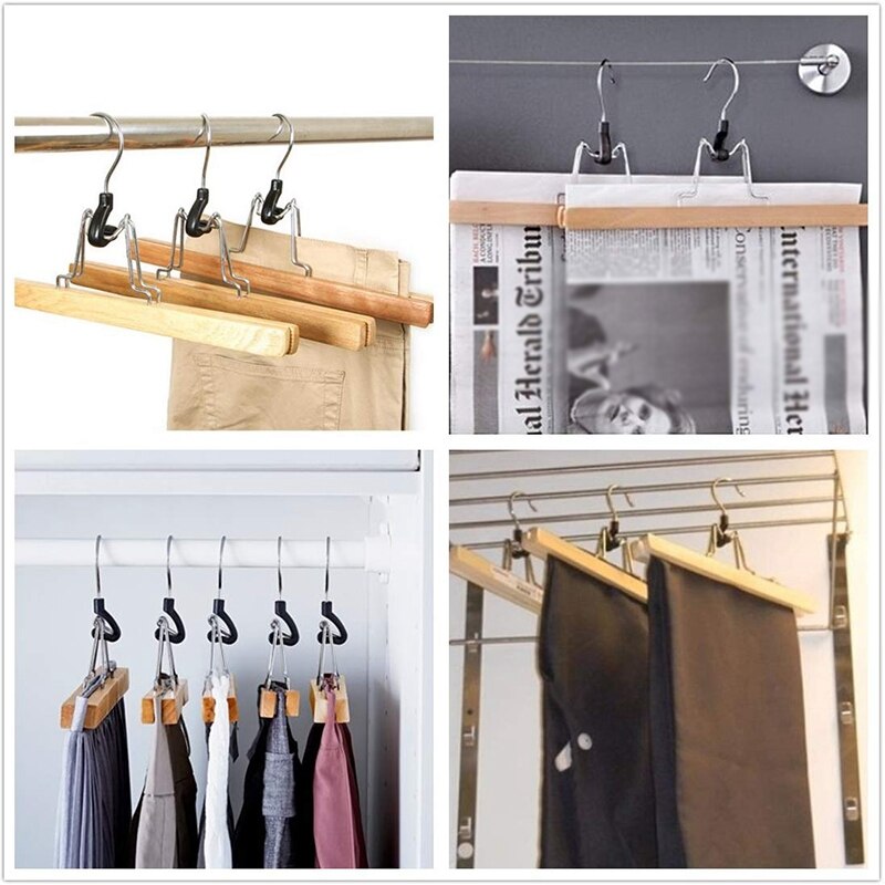 Wooden Clamp Hangers (8 Pieces)