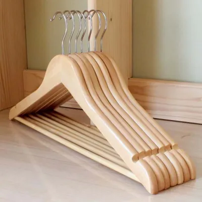 Wooden Cloth Hangers (5 Pcs) Wooden Cloth Hangers (5 Pcs)