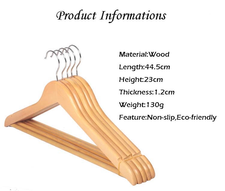 Wooden Cloth Hangers (5 Pcs) Wooden Cloth Hangers (5 Pcs)