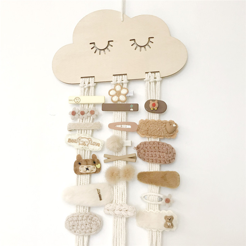 Wooden Cloud Hair Clip Hanger Wooden Cloud Hair Clip Hanger