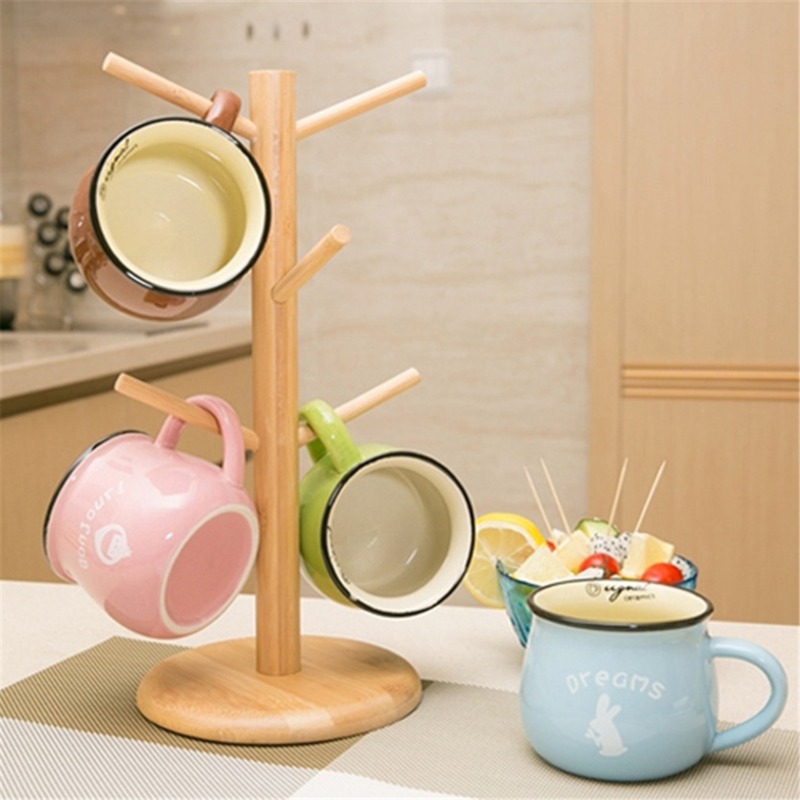 Wooden Coffee Mug Tree Wooden Coffee Mug Tree