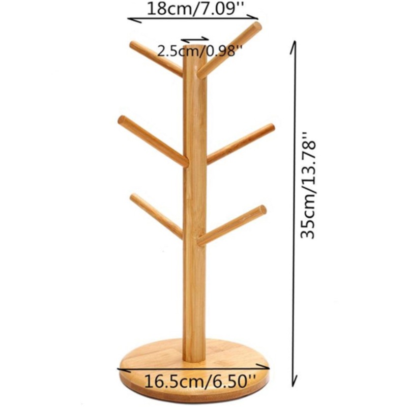 Wooden Coffee Mug Tree Wooden Coffee Mug Tree