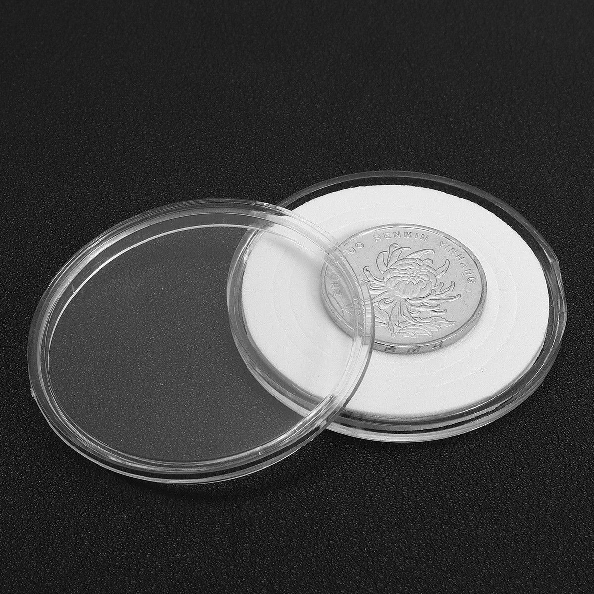 Wooden Coin Box with 50 Coin Cases