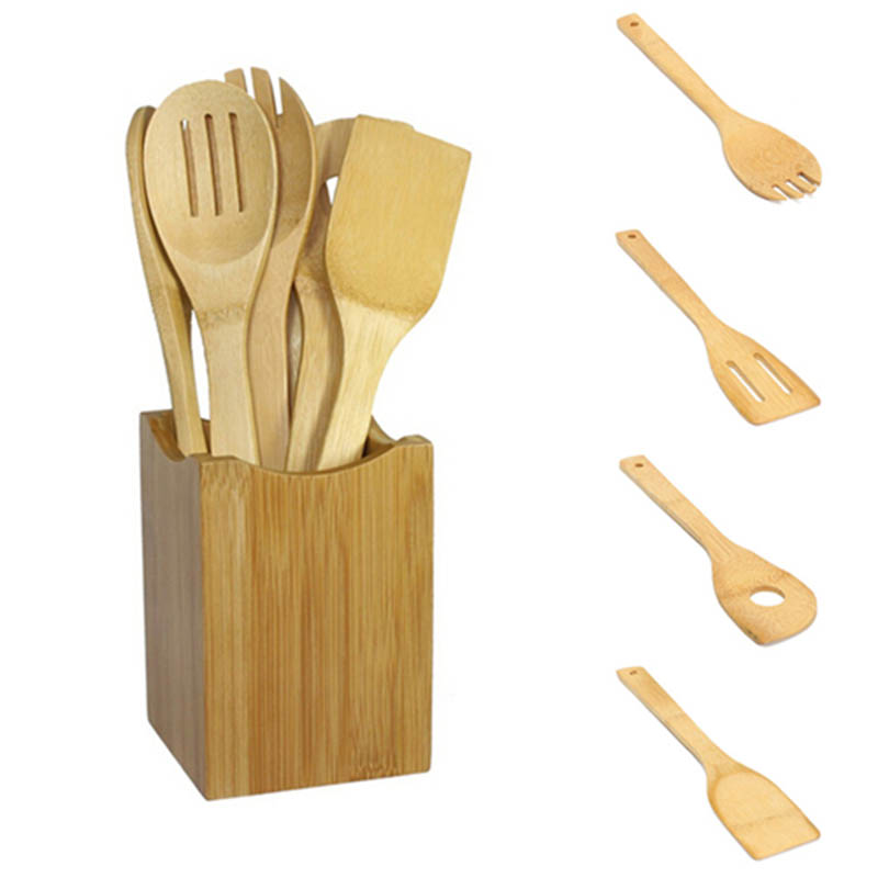 Wooden Cooking Utensils Set (6Pcs)